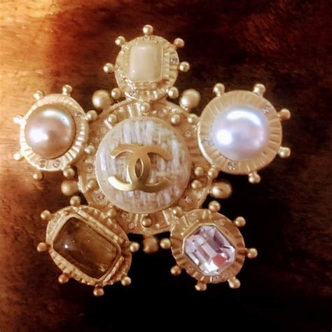 chanel brooch gripoix|gripoix Chanel jewelry.